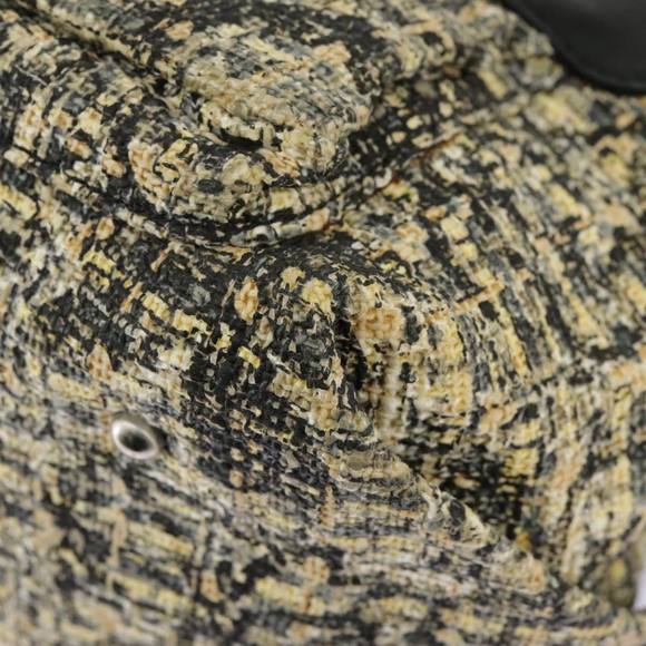 CHANEL Hand Bag Tweed Yellow Silver CC Auth bs19419 - Picture 15 of 16